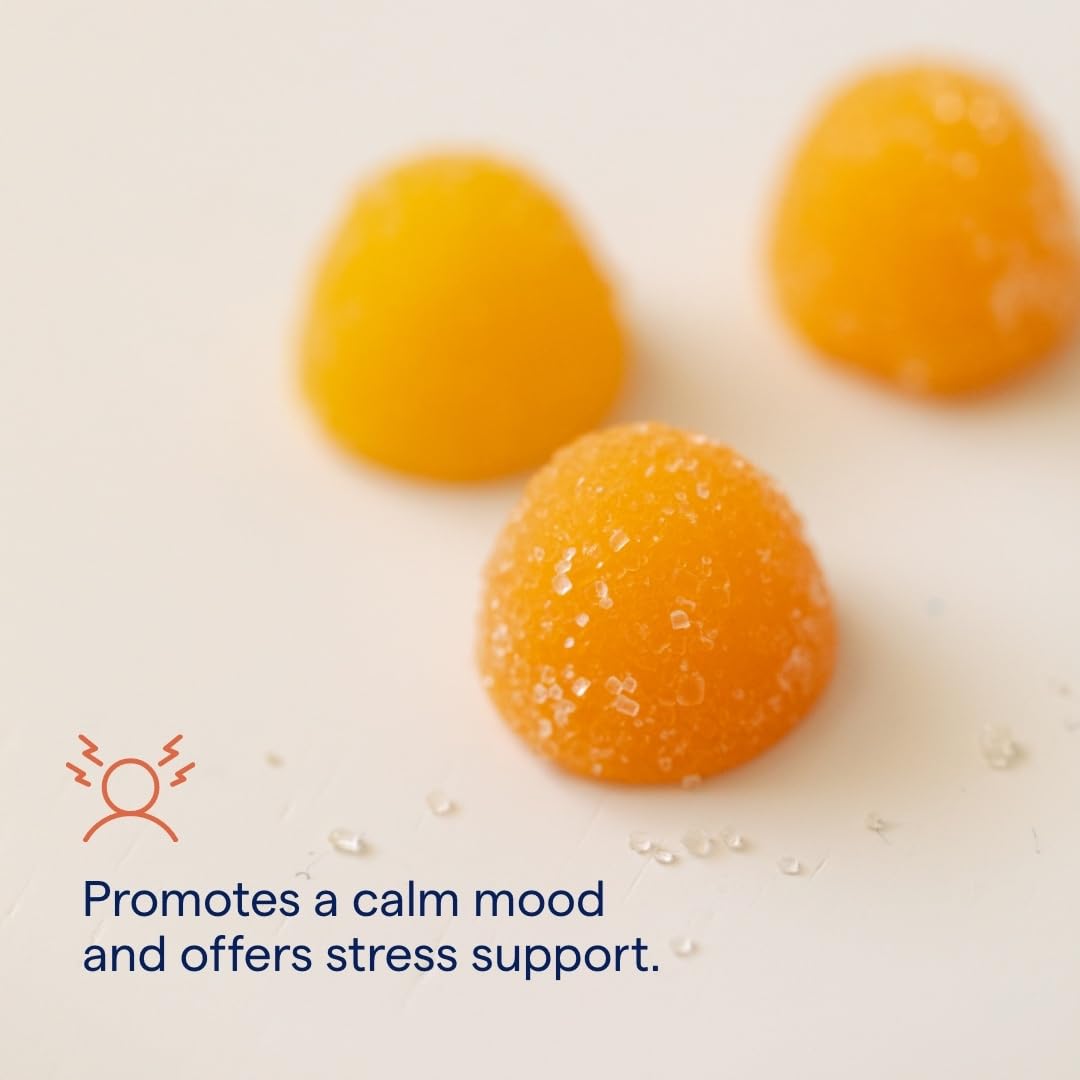 Nutrition facts label on magnesium gummies bottle