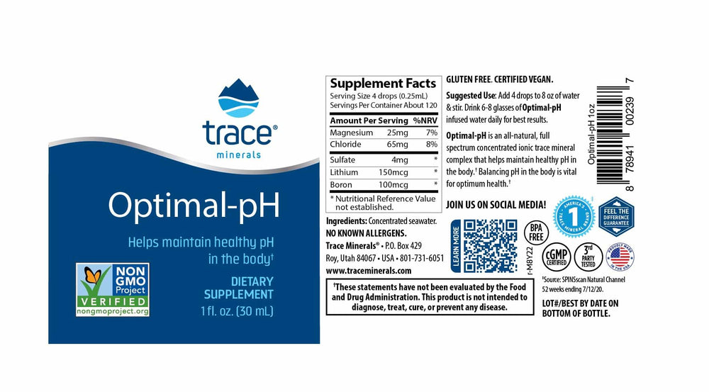 Glass of water infused with Optimal-pH minerals