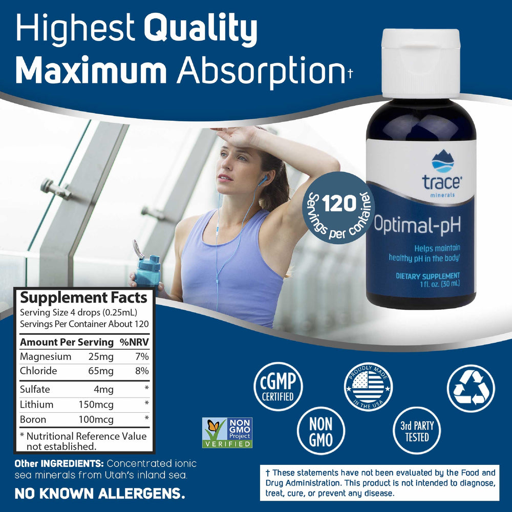 Magnesium and boron minerals in Optimal-pH formula