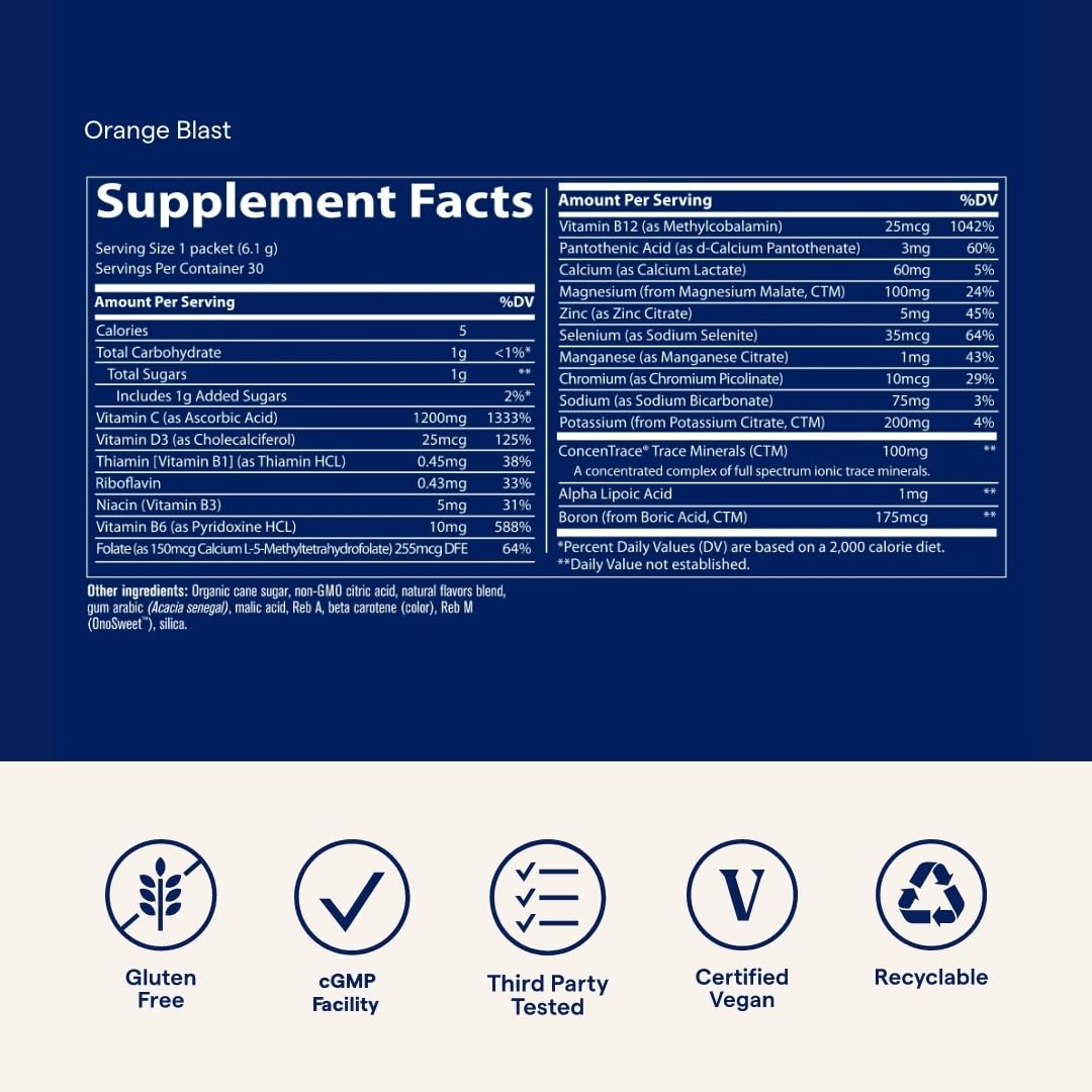 Prepared Power Pak drink in a glass