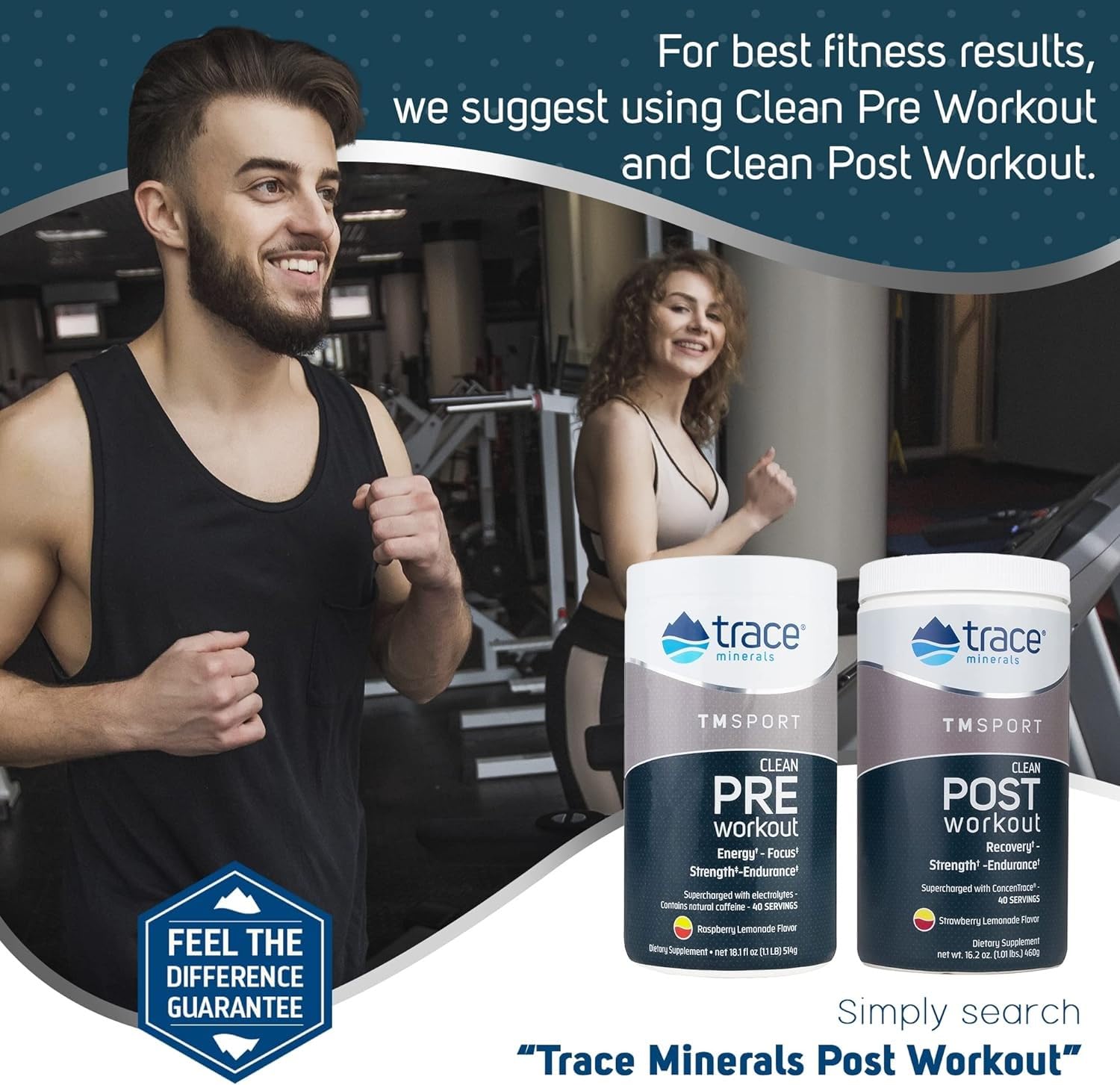Trace Minerals Pre-Workout hydration station demonstrates fluid balance during intense sessions.