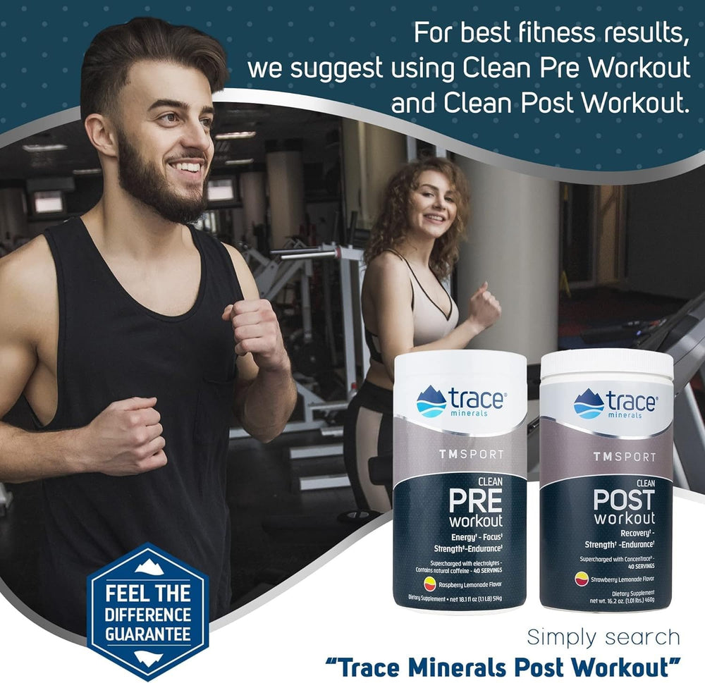 Trace Minerals Pre-Workout hydration station demonstrates fluid balance during intense sessions.