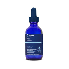 Trace Minerals Research IOKI01 liquid ionic iodine bottle and label