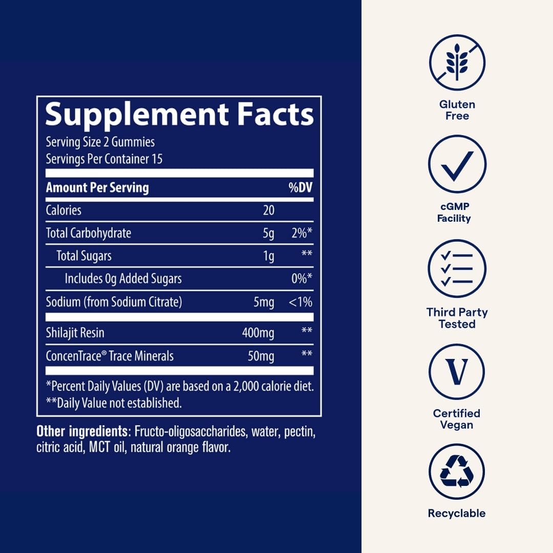 Gummies highlighting energy, brain health and digestion support
