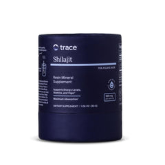 Packaging for Trace Minerals Shilajit Resin 500mg bottle