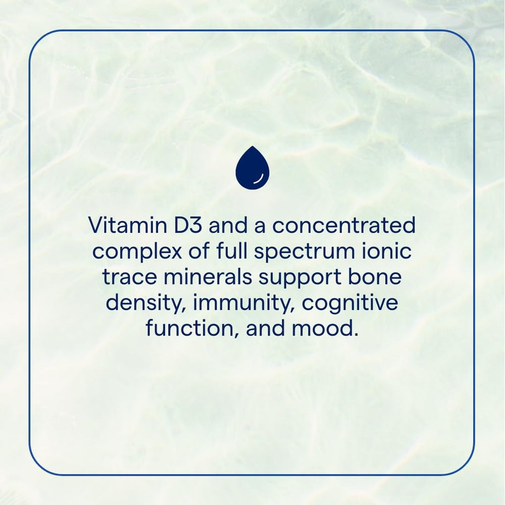 Trace Minerals Vitamin D3 liquid label closeup emphasizes USA sourcing