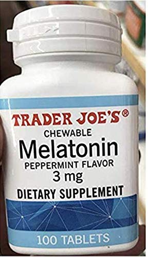 Trader Joe's 3-Pack Chewable Melatonin on shelf display