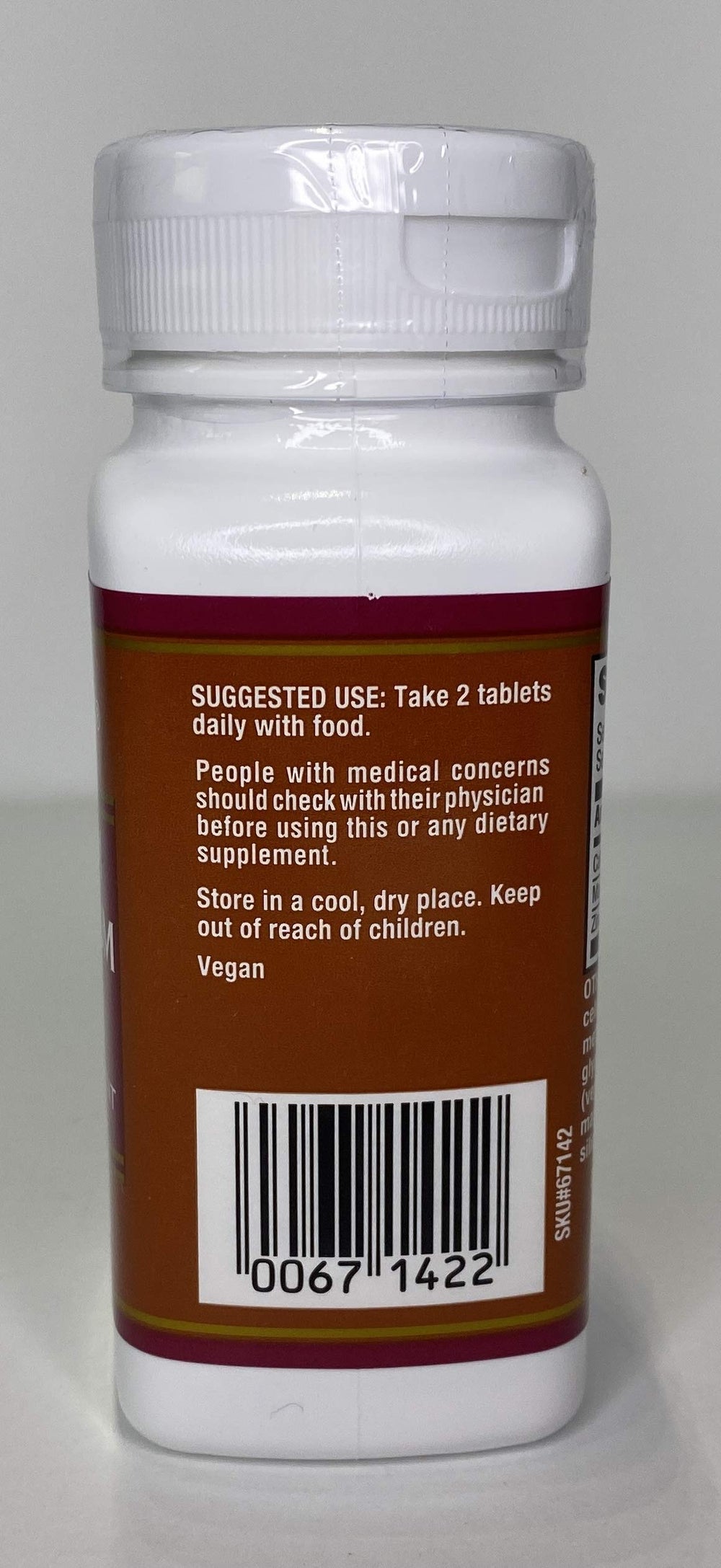 Bottle side view showing 60-tablet count