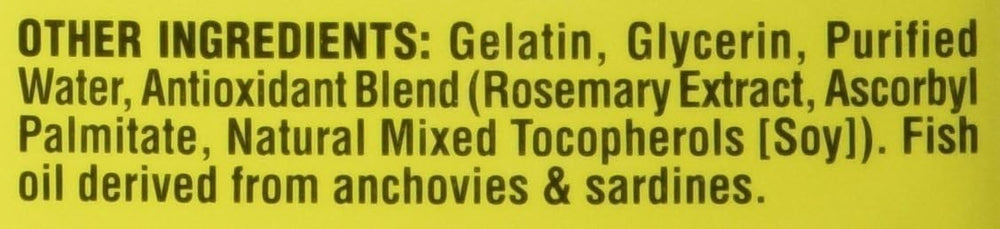 90-count bottle packaging for Trader Joe's Omega-3