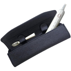 Magnetic clasp on black TraderPlus toothbrush travel case