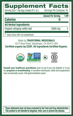 Organic nettle leaf tea ingredients