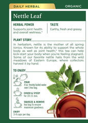 Two boxes of Traditional Medicinals Organic Nettle Leaf Tea