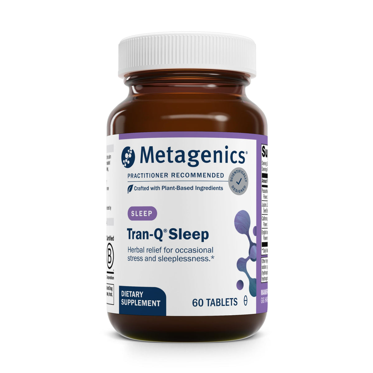 Metagenics Tran-Q Sleep bottle with 60 tablets