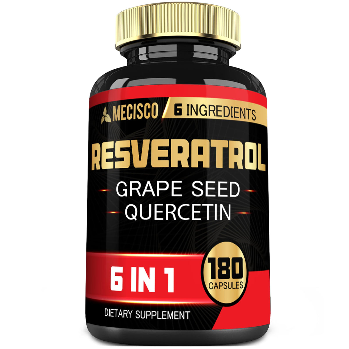 6in1 Trans Resveratrol bottle front view