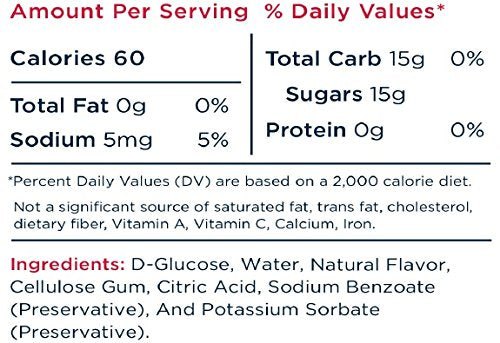 40-count Transcend glucose gel assortment packshot showing orange and strawberry flavors