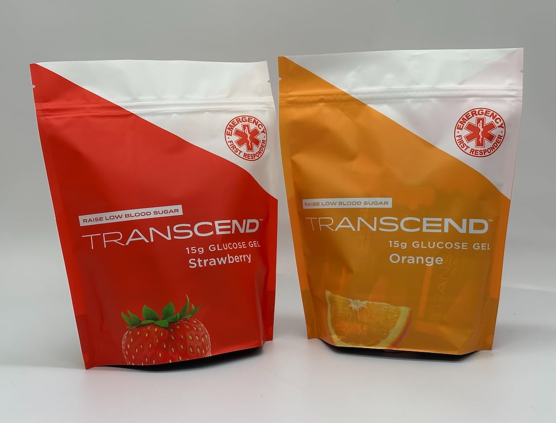 Orange flavor Transcend glucose gel pouch
