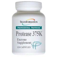 Transformation Protease 375K enzyme blend bottle with 120 capsules