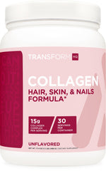 TransformHQ Beauty Collagen unflavored container – 30 servings