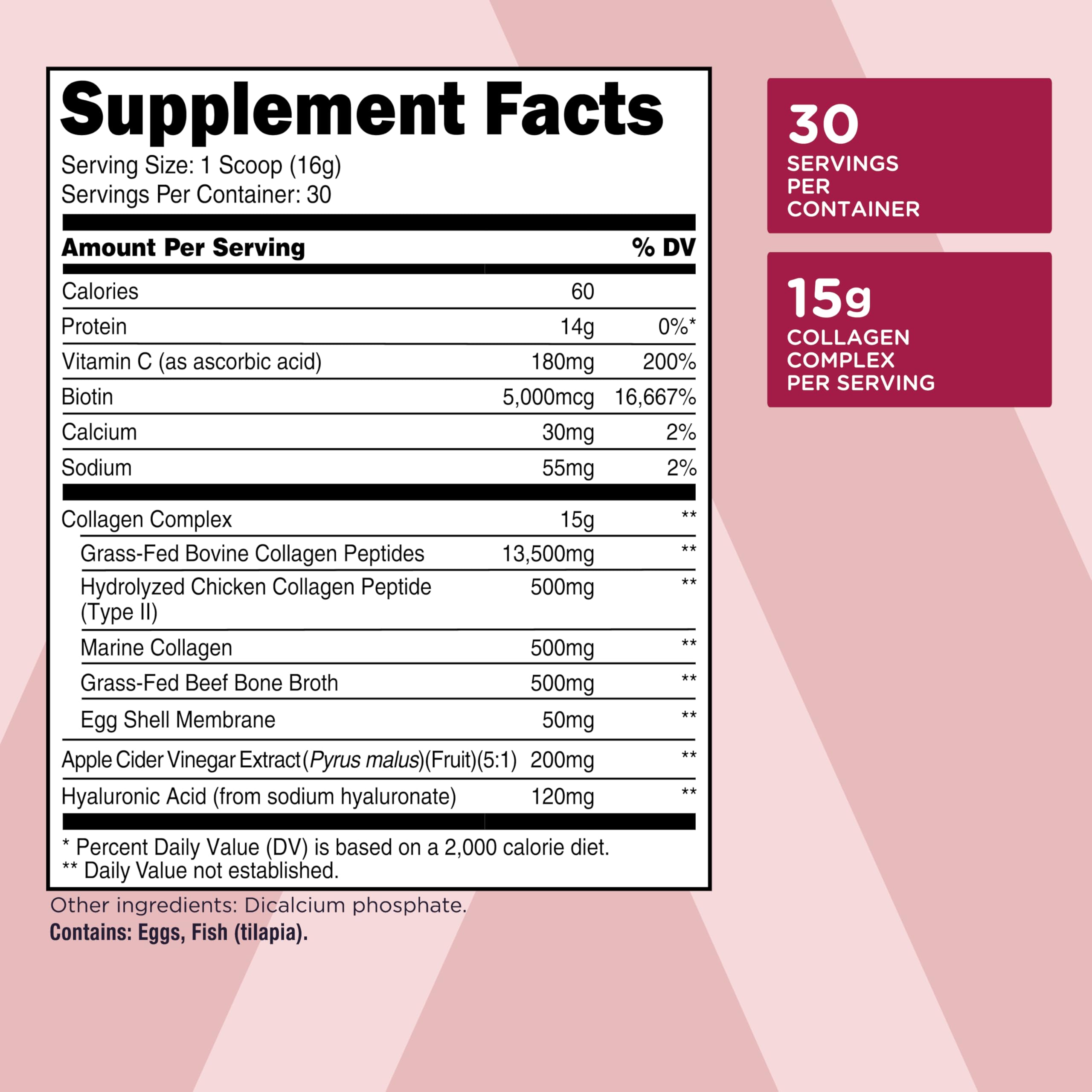 Unflavored collagen powder being mixed into water