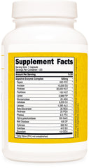 Graphic highlighting 16-enzyme blend in TransformHQ Digestive Enzymes