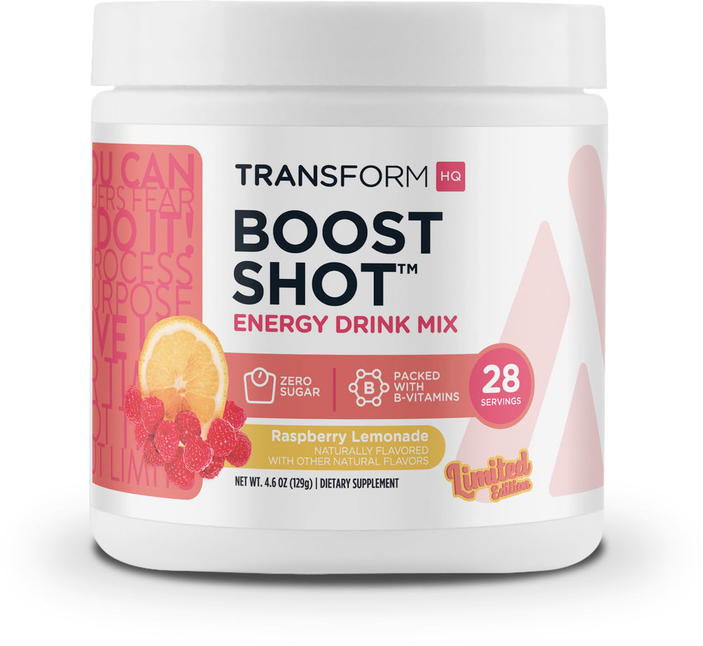 TransformHQ Energy & Focus Powder tub front for clean daily energy