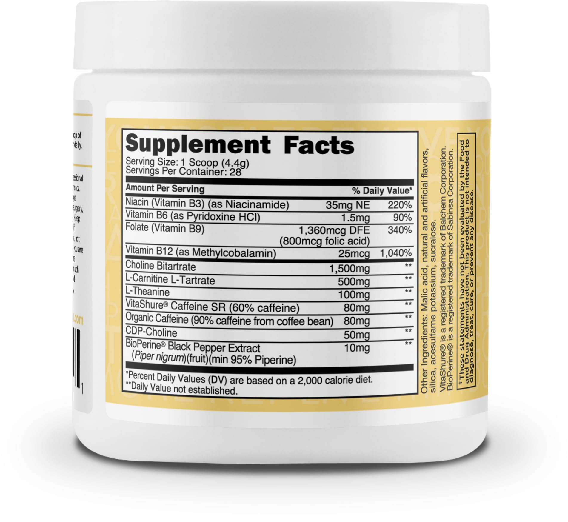 TransformHQ Energy & Focus Powder mix-in water image demonstrates easy mixing and refreshing flavor.