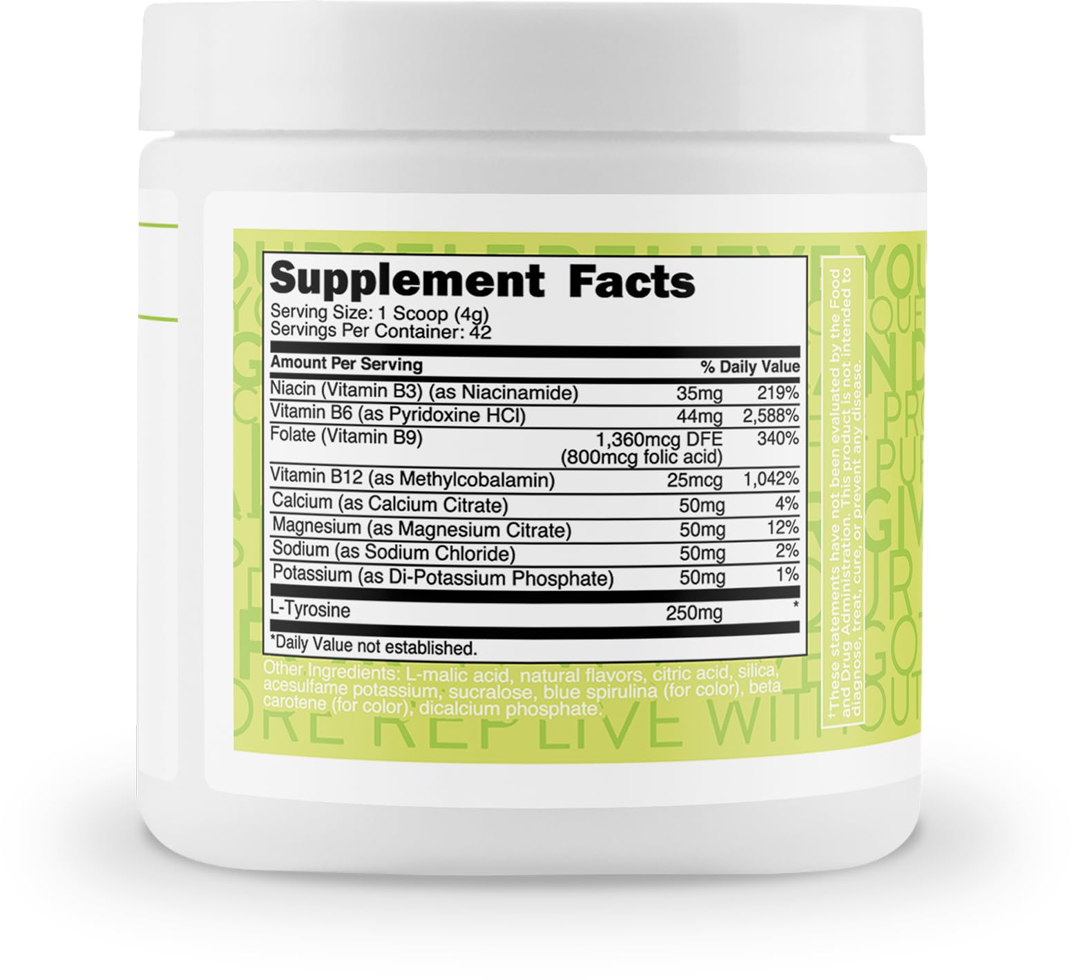 TransformHQ packaging highlights 42 servings per container for long-lasting hydration options.