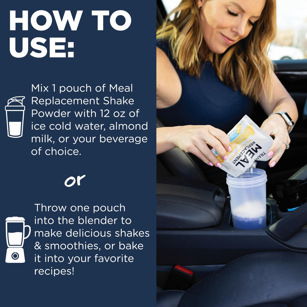 TransformHQ pineapple whip pouch, tropical flavor ideal for a refreshing protein boost