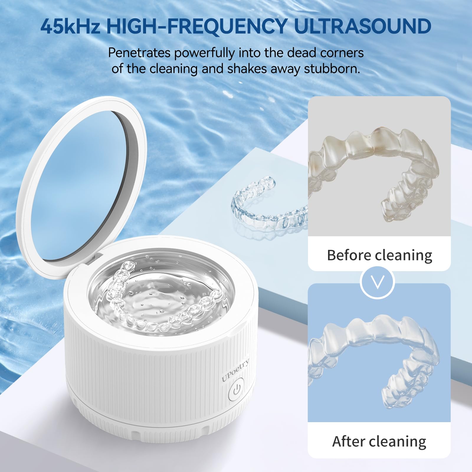 Transparent cleaning chamber for real-time viewing