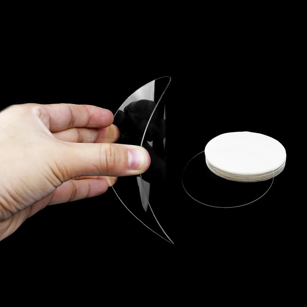 Transparent hard plastic sheet material for thermoforming