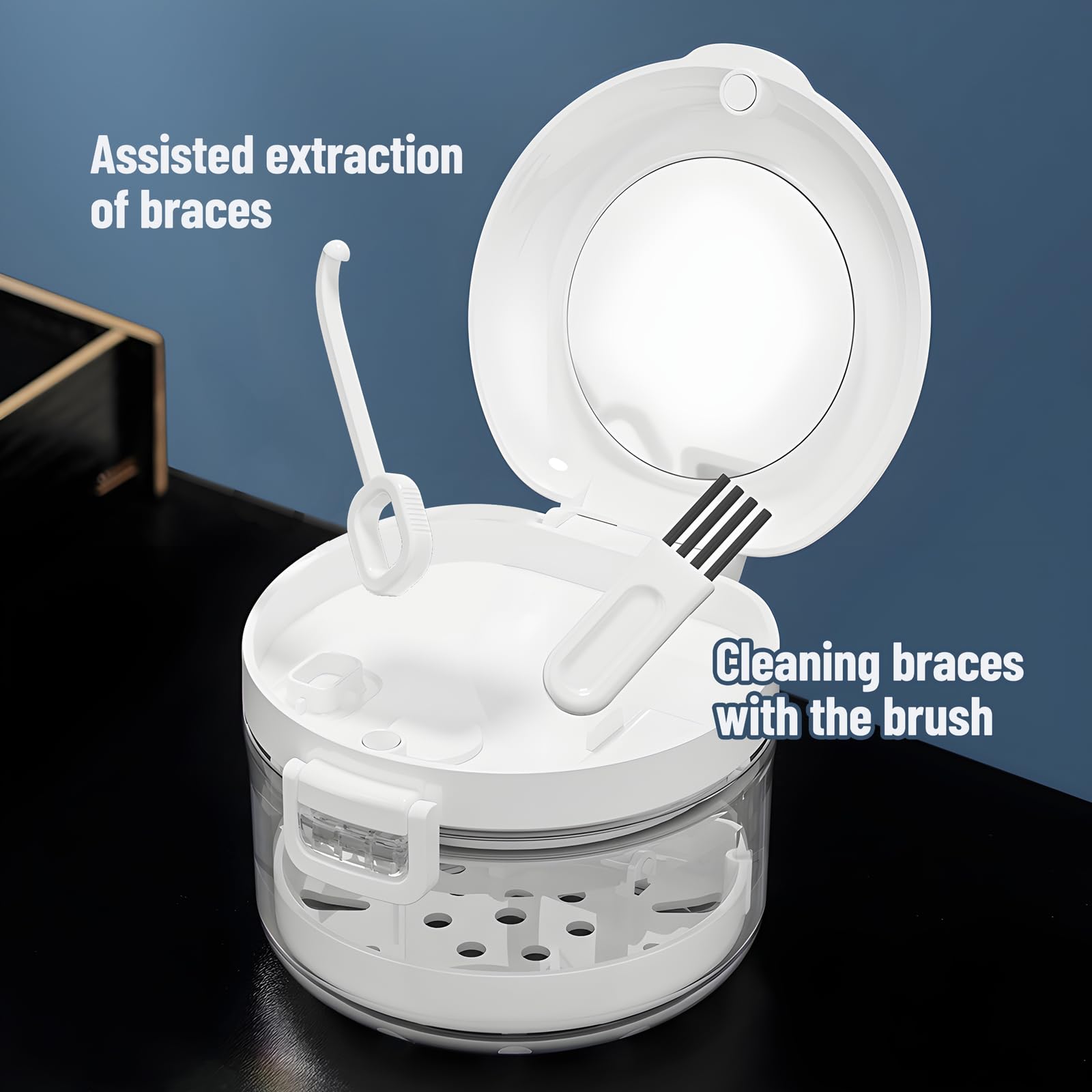 travel case with magnetic seal and storage compartments