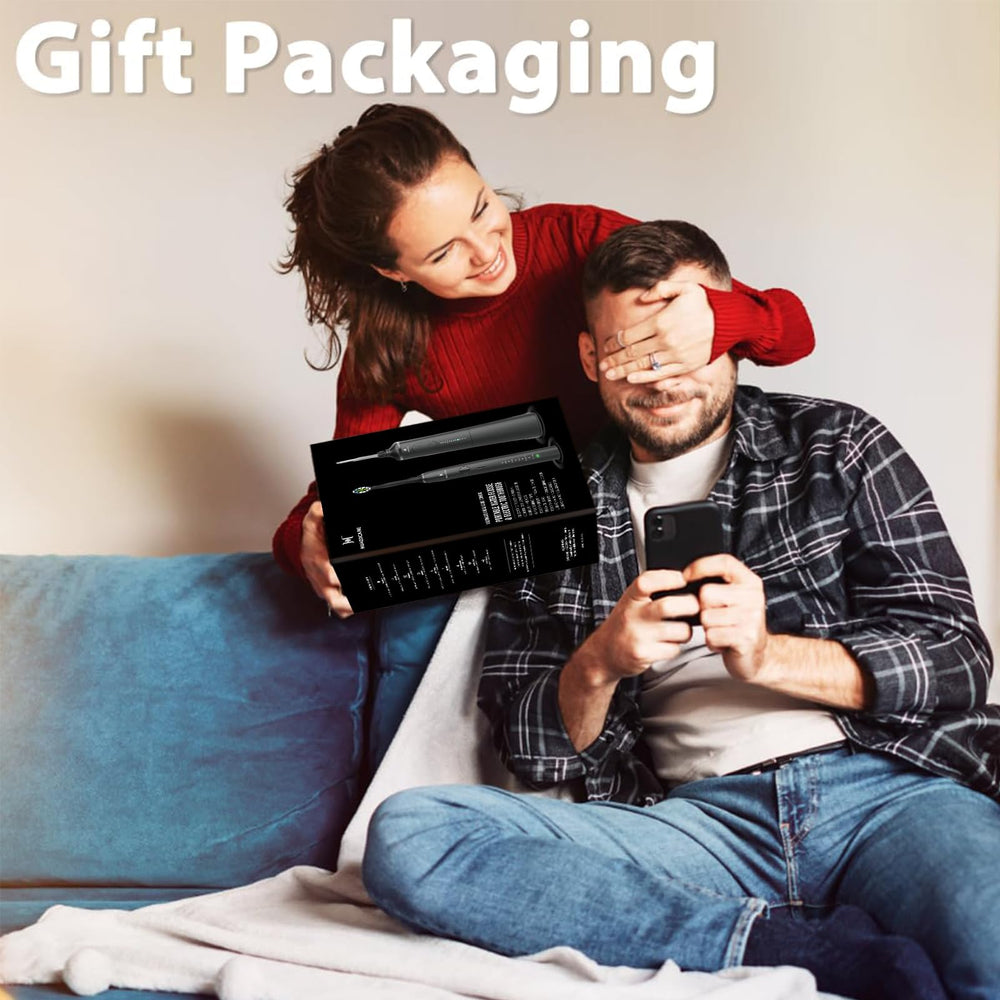Travel case included with 2-year warranty badge
