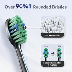 Travel case with brush heads for storage