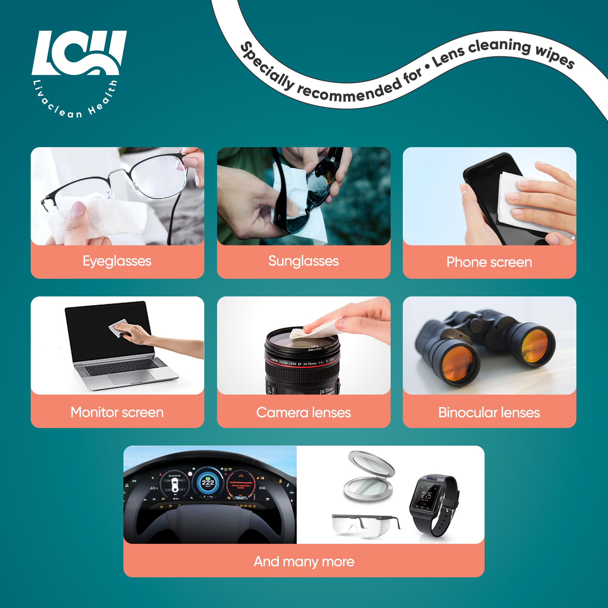 Travel-ready, compact lens wipes dispenser