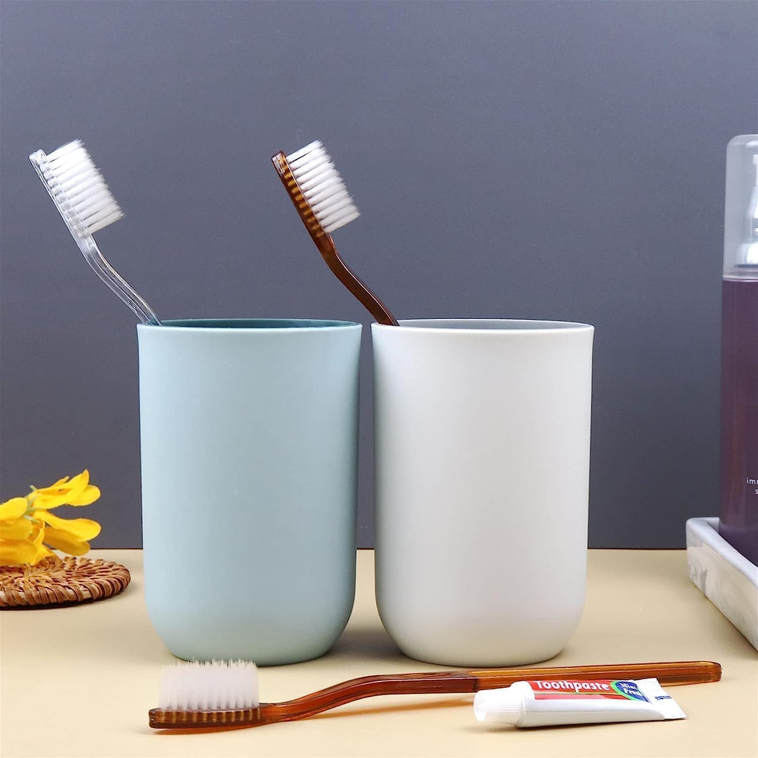 Disposable travel toothbrush kit for on-the-go care