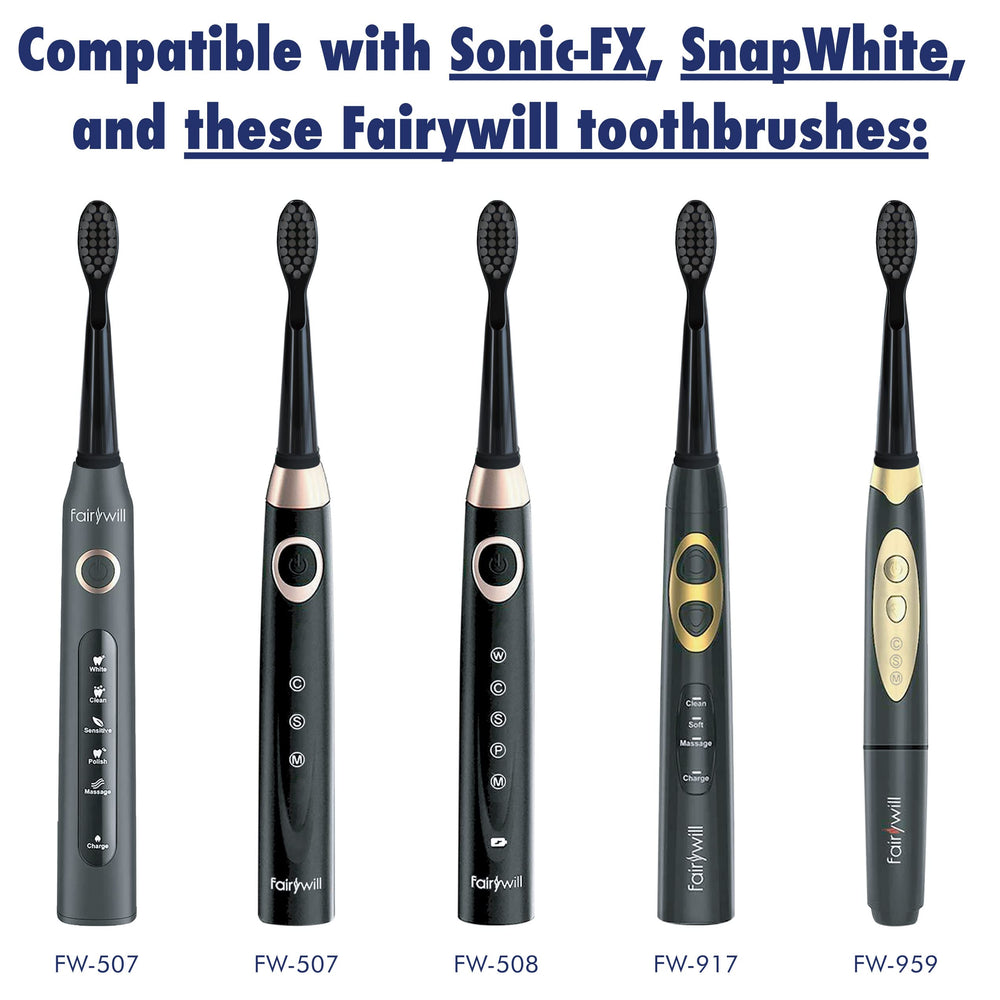 Travel-friendly, durable replacement heads for home or on-the-go use.