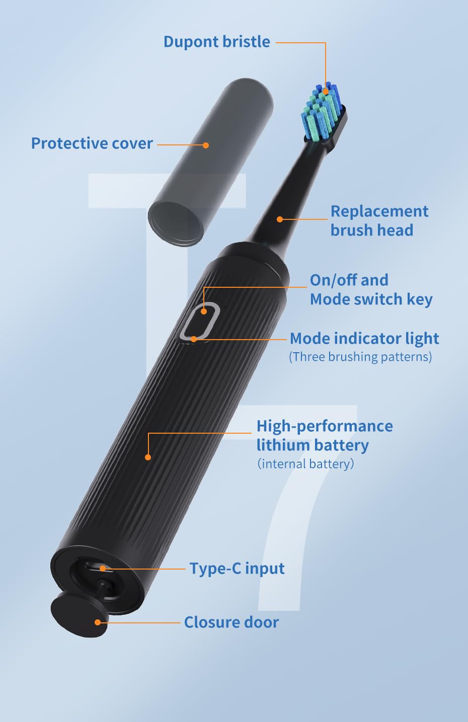 Travel dust cover for toothbrush