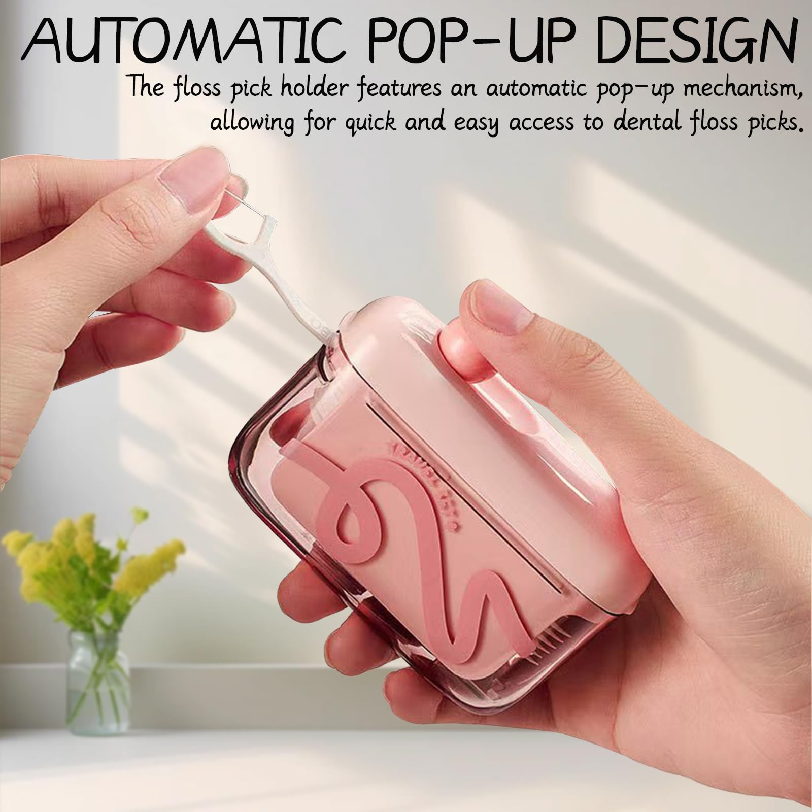 Automatic pop-up floss dispenser mechanism