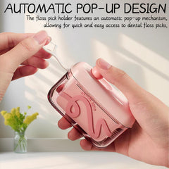 Automatic pop-up floss dispenser mechanism
