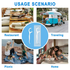 Travel-friendly dental floss compact for on-the-go