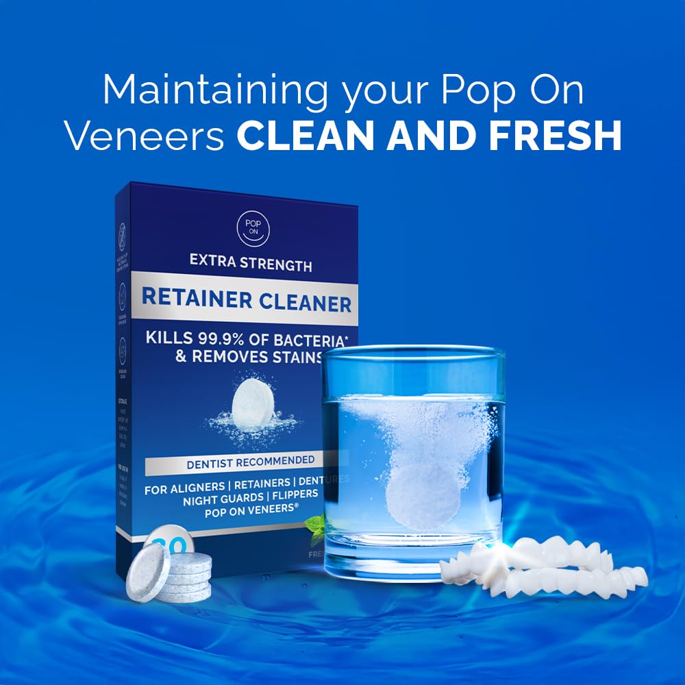 Travel-friendly, individually wrapped denture cleaning tablets