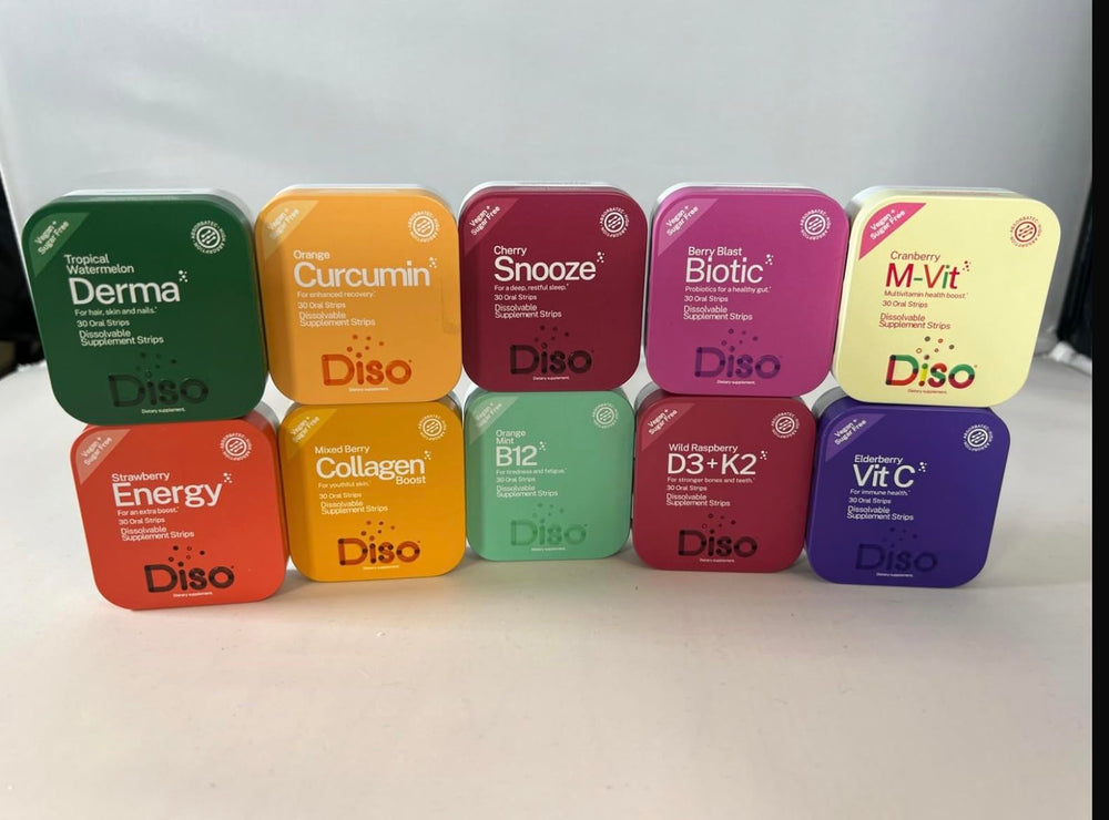 Travel-friendly compact packaging for DISO B12 strips