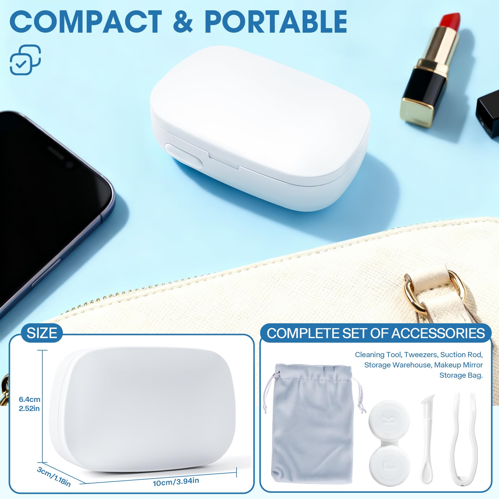 Travel-friendly lens cleaner for home and office use
