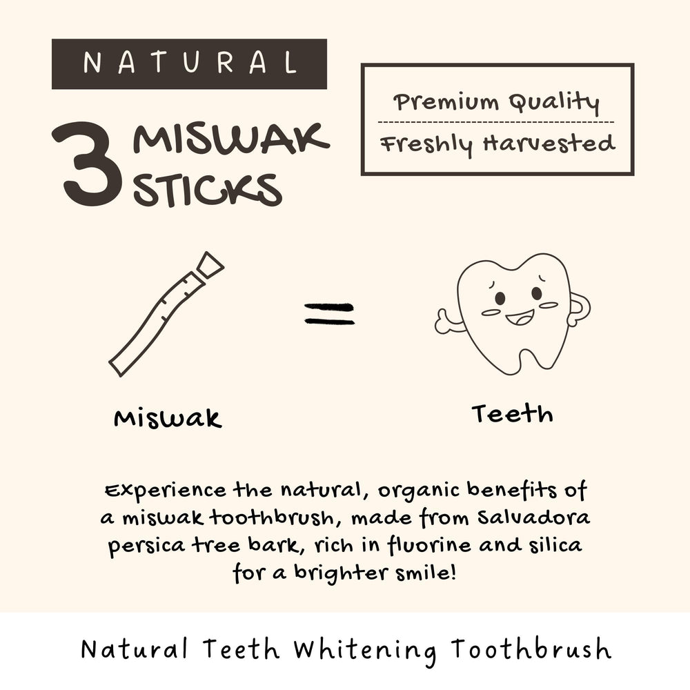 Travel-friendly Miswak sticks for on the go brushing