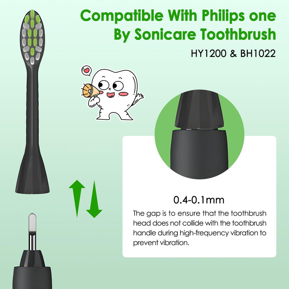 10-pack travel-friendly toothbrush heads