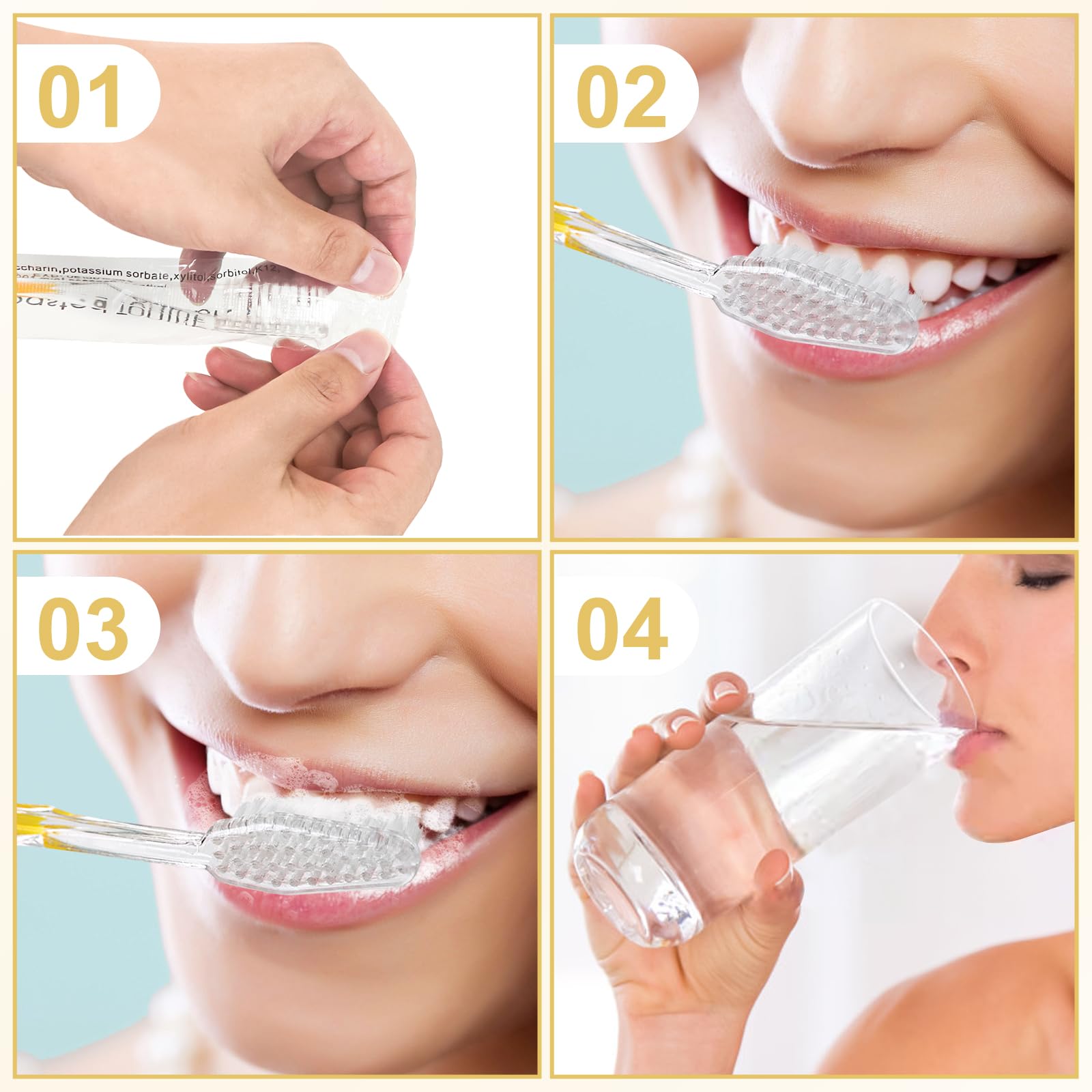 Travel/hotel gift toothbrush set