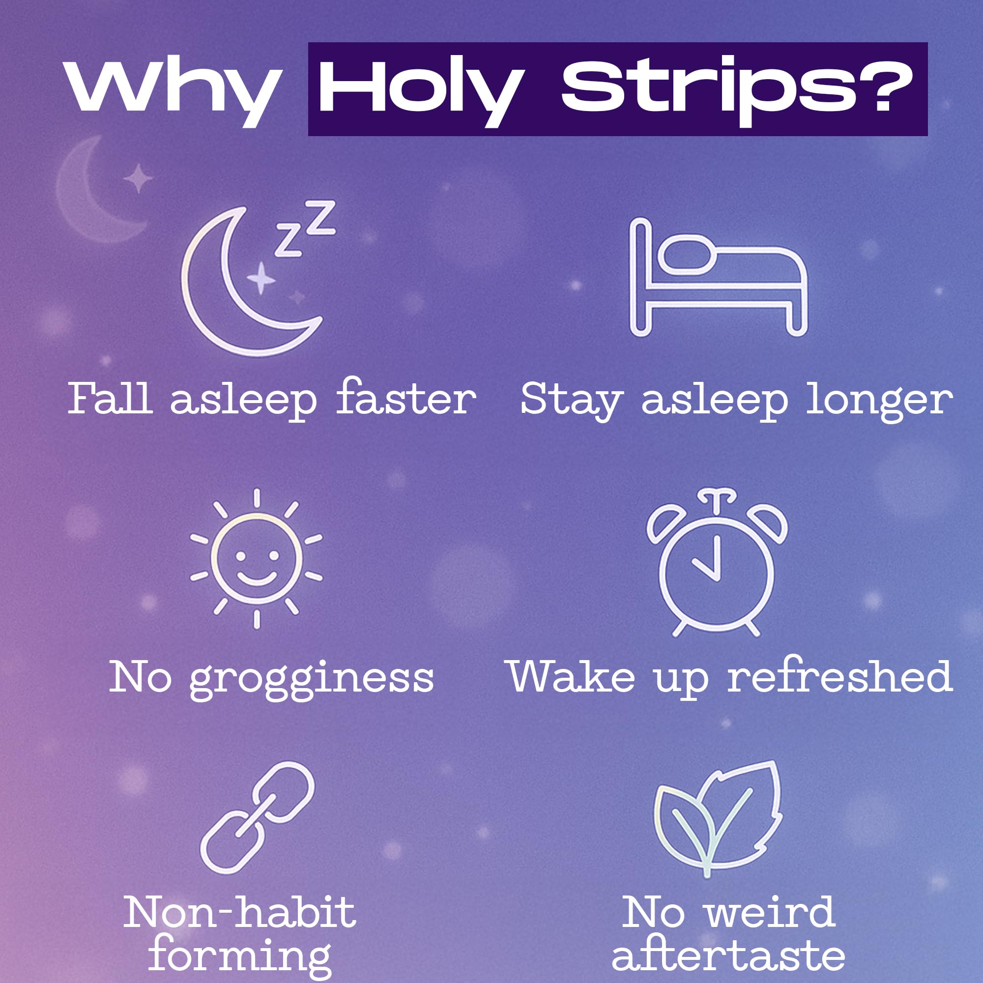 Travel pack of melatonin strips for on-the-go sleep aid.