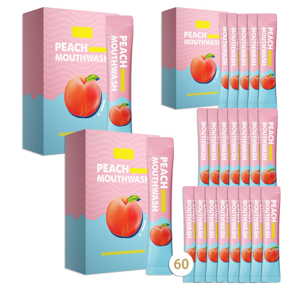60-pack travel size mouthwash sachets in compact kit