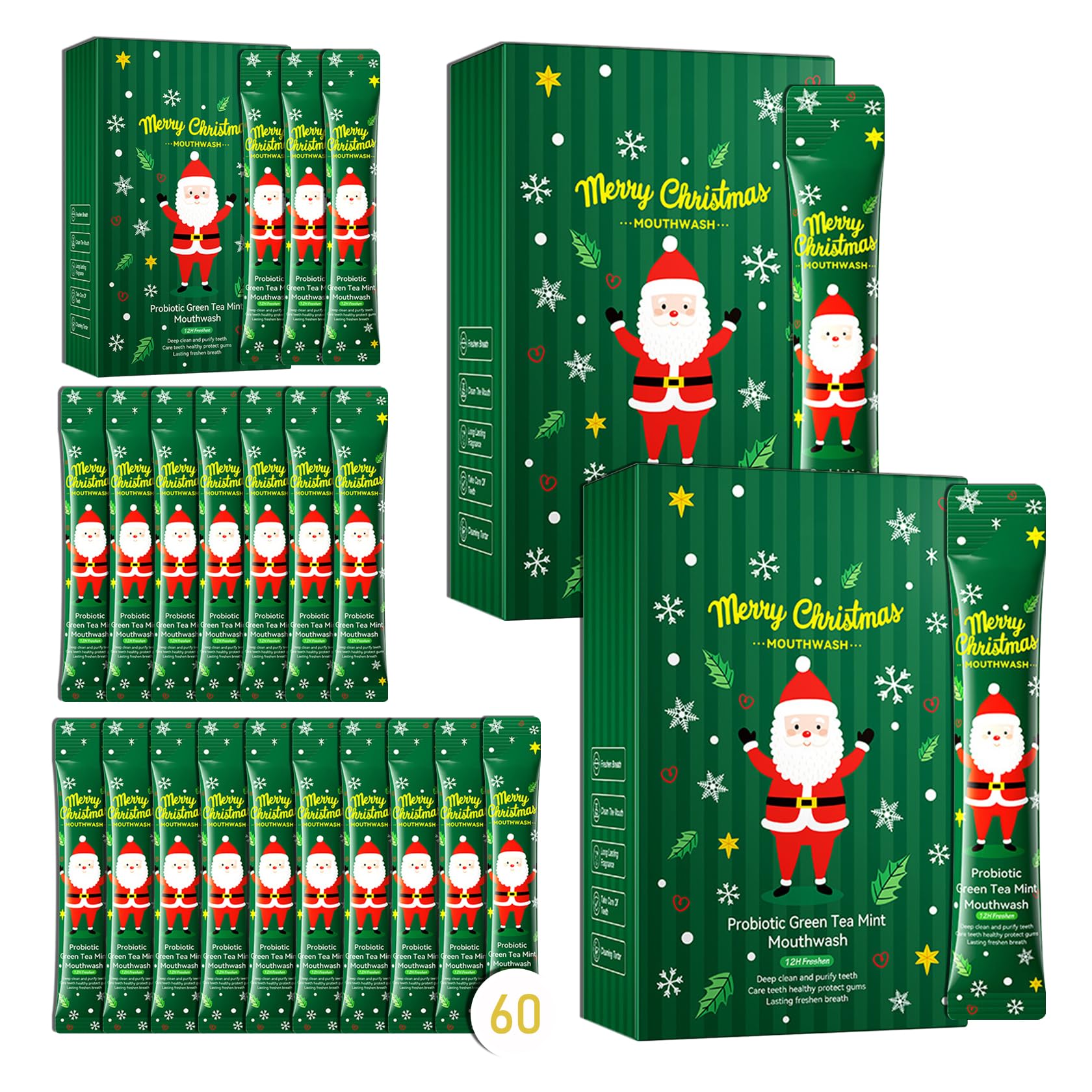 Travel size mouthwash pack of 60 sachets