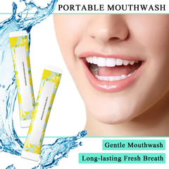 60 travel mouthwash sachets for on-the-go fresh breath